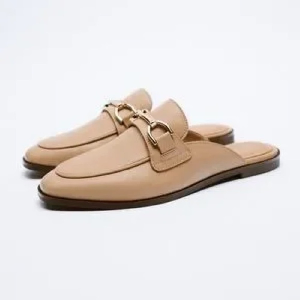 Zara Leather Mules